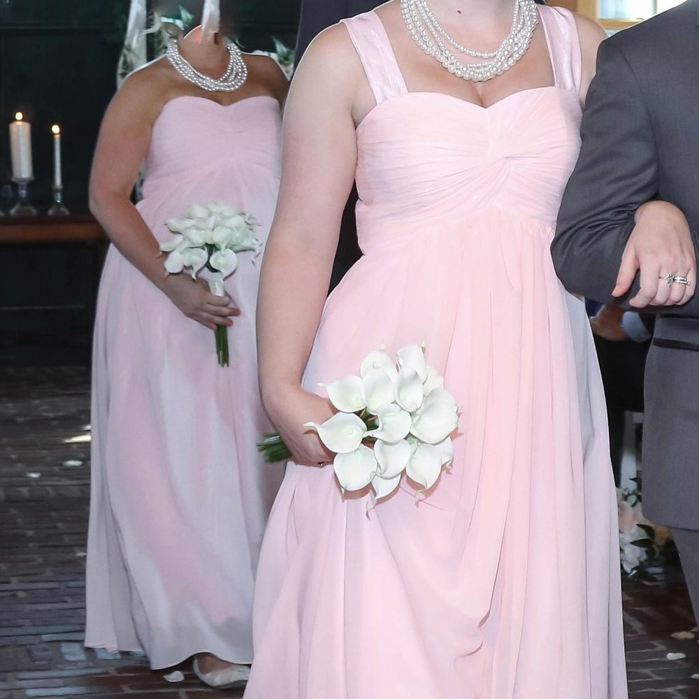 Blush Empire Waist Bridesmaid/ Maternity Dress